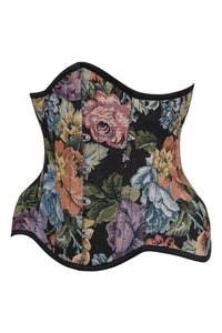 Floral Print Curvy Underbust Corset