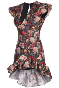Poison Garden High-Low Corset Mini Dress