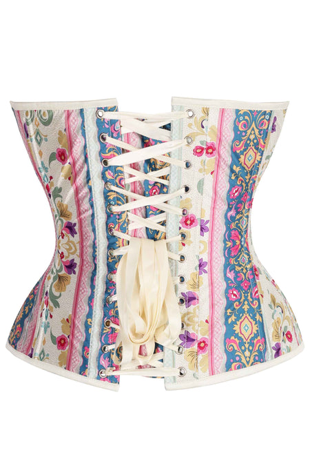 Pastel Baroque Overbust Corset – Garden Carnival