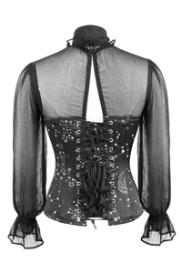 Corset Story FTS017 Astronomy Overbust Sleeved Corset Top